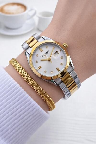 Tom Jones Steel Cord 2 Years Warranty 3 Atm Water Resistant Women Wristwatch+...