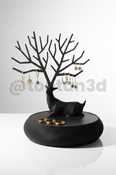 Toptan3D Jewelry & Jewelry Box with Hidden Compartment - Deer Decorated Jewel...