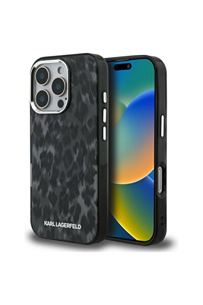 Karl Lagerfeld Carcasă IML MagSafe cu model leopard pentru iPhone 16 Pro Max