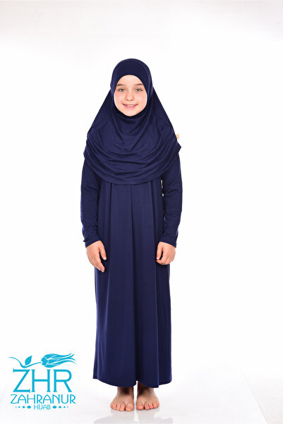 ZAHRANUR HİJAB Çocuk Günlük Uzun Pratik Namaz Elbise