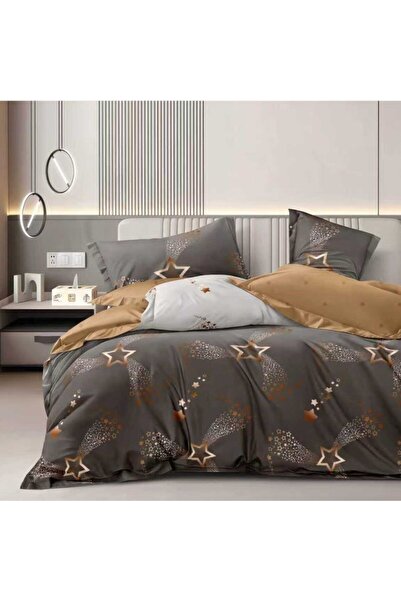 Pucioasa 6-piece finet double bed linen, Golden Stars