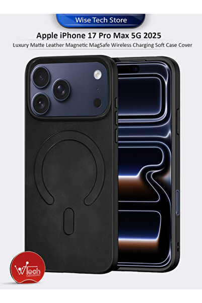 Wtech Apple iPhone 17 Pro Max 5G 2025 Matte Leather Magnetic MagSafe Wireless...