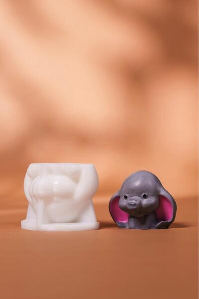 rufus concept Fil Küçük Silikon Mum Kalıbı