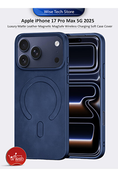 Wtech Apple iPhone 17 Pro Max 5G 2025 Matte Leather Magnetic MagSafe Wireless...