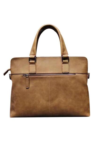 trands Leather Laptop Bag Brown 14inch