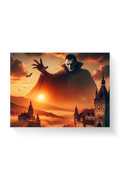 Printees Painting - Dracula at sunset - Canvas on frame