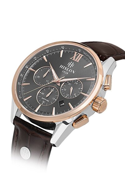 Hislon Kahverengi Deri Kordon Erkek Kol Saati MS206T-05KR