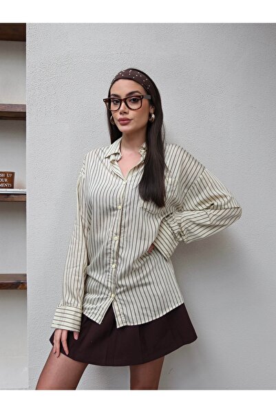 ESRAHELVACI Pinstripe Shirt with Front Pockets