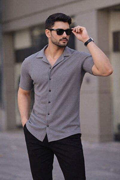 zs zaos fashion cămașă cu mânecă scurtă tip waffle din bumbac, confortabilă, ...