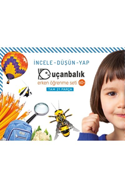 Tudem Yayınları UÇANBALIK Okul Öncesi Eğitim Seti - Erken Öğrenme 60+ Ay