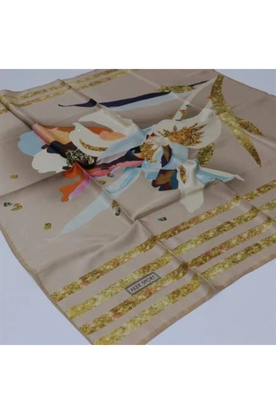 Aker Sport Eşarp IST 7195769-961 Krem Çiçek Desen