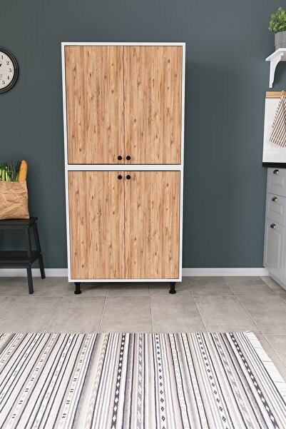 DEKORFİM DF13102 Çok Amaçlı Dolap , Mutfak Kiler Dolabı, Banyo & Temizlik Dol...