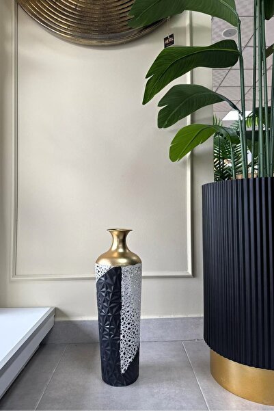 HERA DEKOR Imported Metal Floor Vase