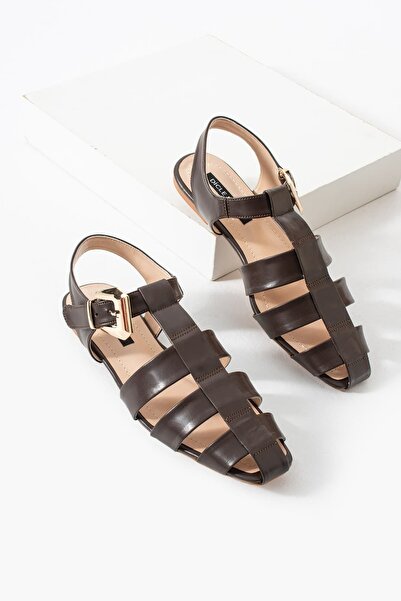 diclepolat Women's Buckle Cage Sandals Casual Shoes Gladiator