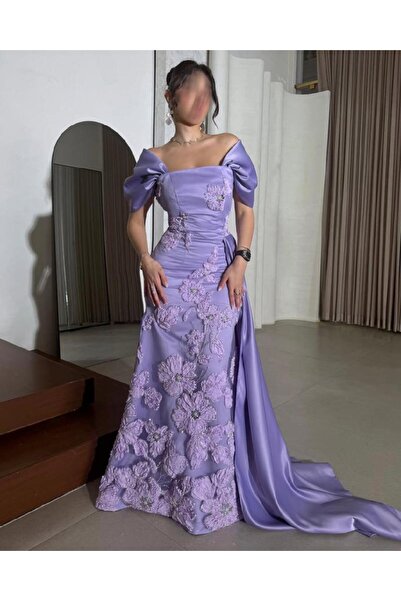 Genenic Luxurious evening dress in purple