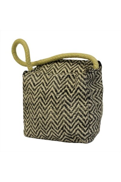 OEM Jute and Cotton Door Stopper, without filling, Abstract Pattern