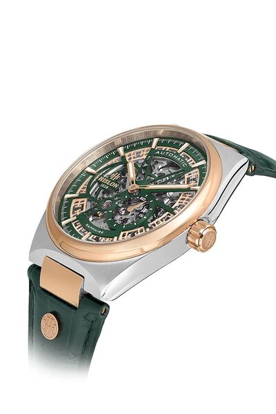 Hislon Yeşil Deri Kordon Erkek Kol Saati SD136R-16YR