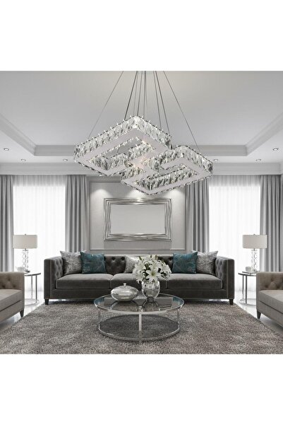 Elizim Home Lighting Labirent kristal taşlı ledli avize