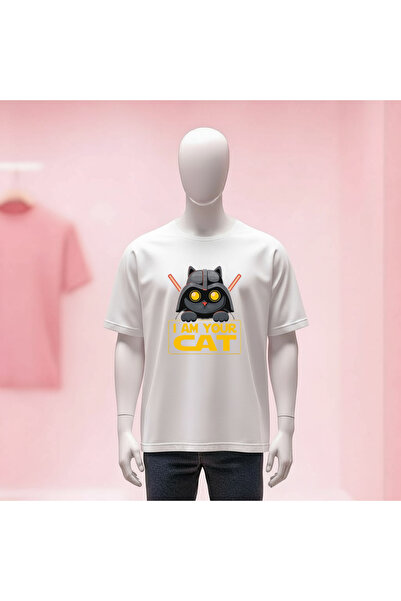 Vordevia Printed Crew Neck Wide Fit Unisex Tshirt