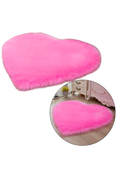 Three top online Covor antiderapant din pluș cu model inimă roz 40x50