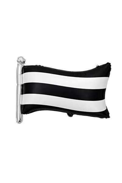 kidspartim Black and White Flag Foil Balloon 50X71 cm