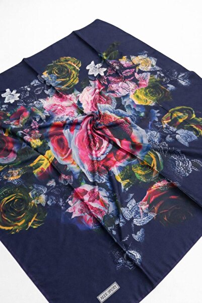 Aker Sportski šal tamnoplavi sa cvetnim uzorkom IST 6715769-921