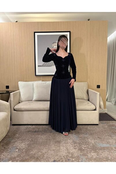 Genenic Elegant navy blue dress