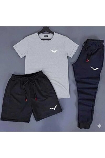 YK WEAR Комплект із 3 предметів: футболка/шорти/спортивний костюм для чоловік...