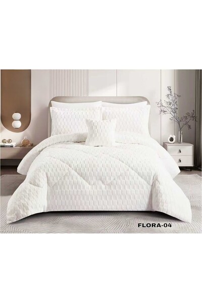 ALMIAAD Luxurious double winter duvet cover set with a soft velvet texture, p...