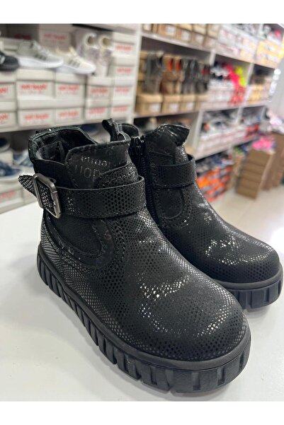 nuh kids Siyah Günlük Ortopedik Kız Çocuk Botu