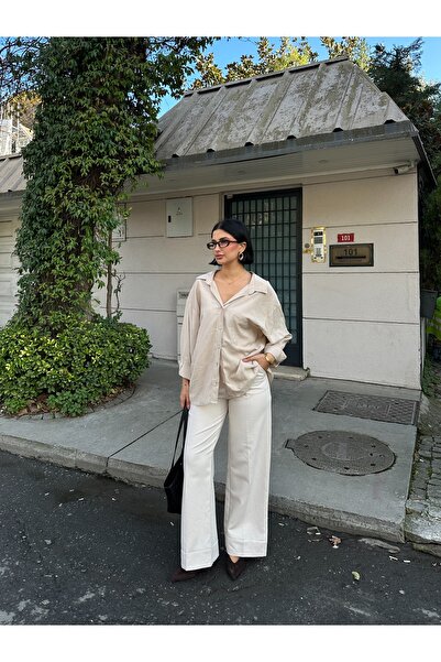 Füme Modal Salaş Oversize Gömlek