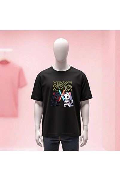 Vordevia Printed Crew Neck Wide Fit Unisex Tshirt