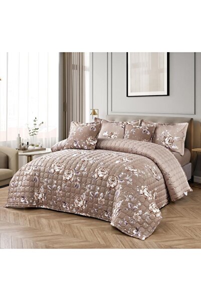 ALMIAAD Double bed comforter set with a floral design for a refreshing summer...