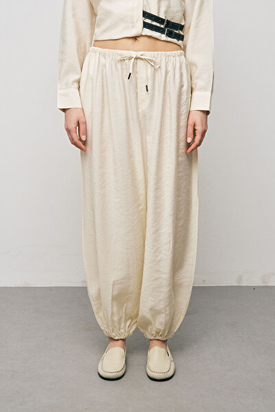 Orfeo Negro Women's Lyocell Luxe Silky Textured Jogger Pants