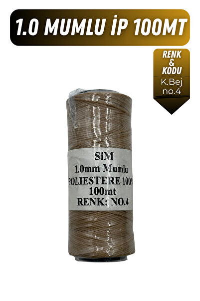 Onur Deri El Dikişi İçin Mumlu İplik 1.0mm 100mt Tüm Renkler, Hediye 1 adet S...