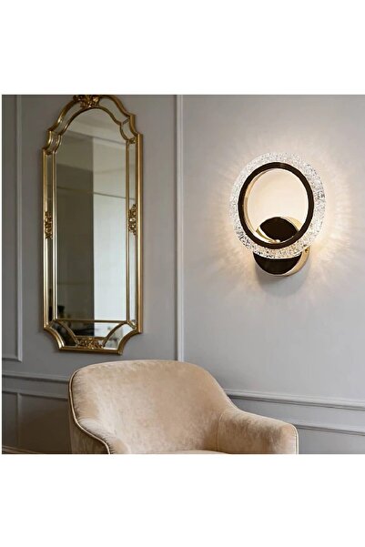 Hummer Modern indoor wall light, gold color, three lights (yellow, white, and...