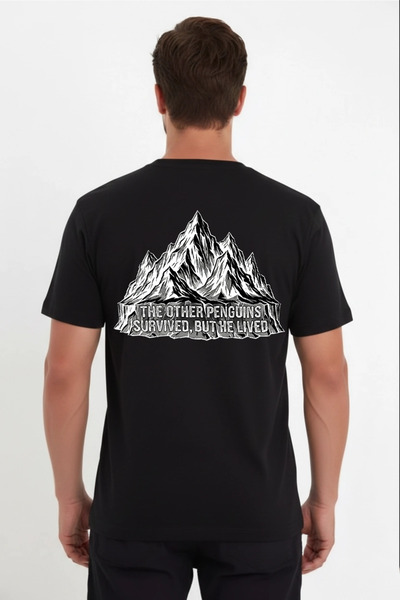 velmorafashion Velmora Premium Men's Nihilist Penguin Themed Oversize Crew Ne...