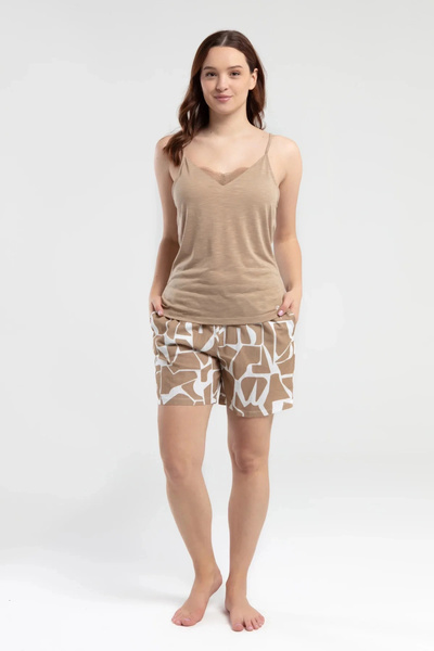 Pierre Cardin Women's Shorts Set - Mink