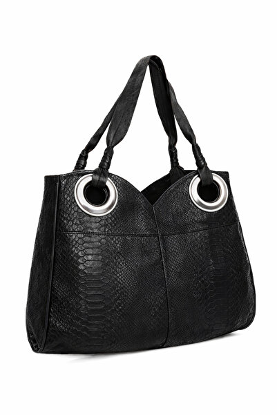 fubileather Aura Genuine Leather Shoulder Bag with Metal Ring