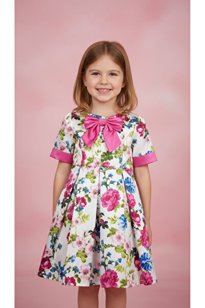 Jolanda Girl's Special Occasion Dress with Bow