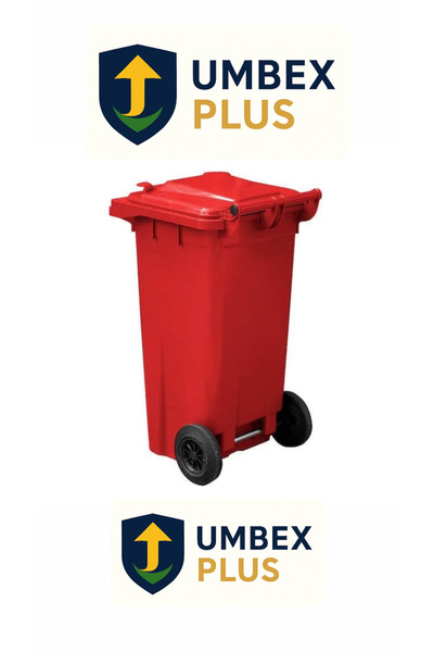 UMBEX PLUS UMBEX Tıbbı Atık Plastik Çöp Konteyneri 120 Litre Konteyner - A Is...