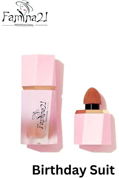 famina21 - Color Bloom Liquid Blush Matte Finish - Long-wearing Waterproof Ge...