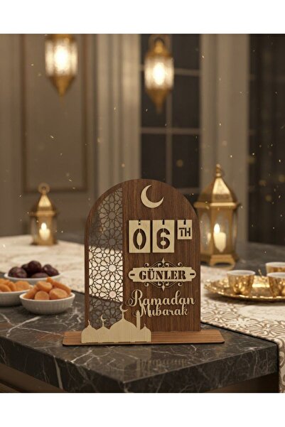 Ste Desing Ramazan Takvimi (Ahşap Geri Sayım Standı)