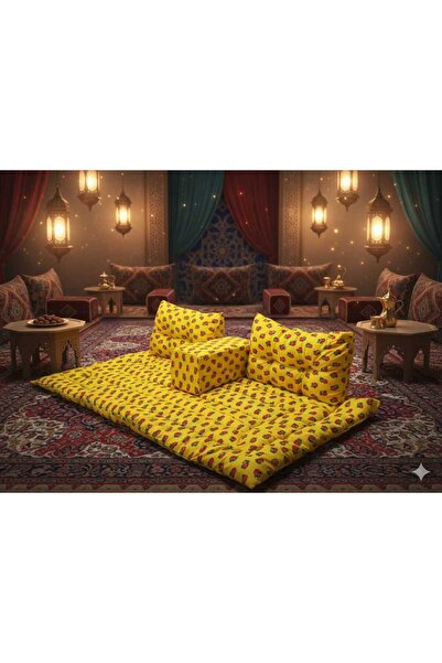 Ropi Luxury 4-in-1 Floor Seating Set - Traditional Arabic Majlis, Floor Sofa Set