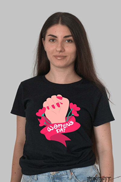 GILDAN Tricou 8 Martie Femeie Puternica Cu Flori Dama