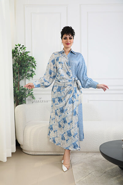 Warazan jumpsuit with a tie