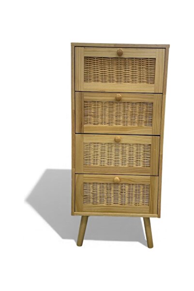 PANALI Masif ahşap 4 çekmeceli mutfak dolabı