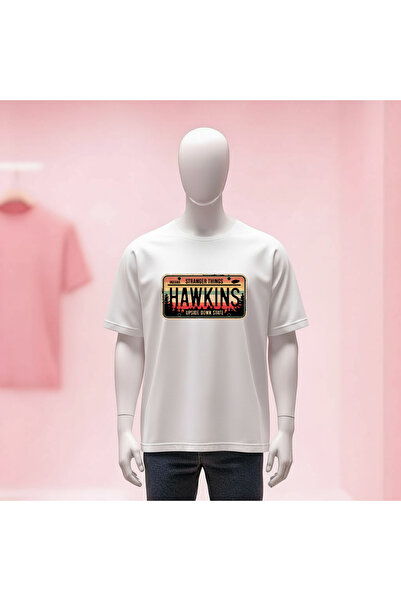 Vordevia Printed Crew Neck Wide Fit Unisex Tshirt