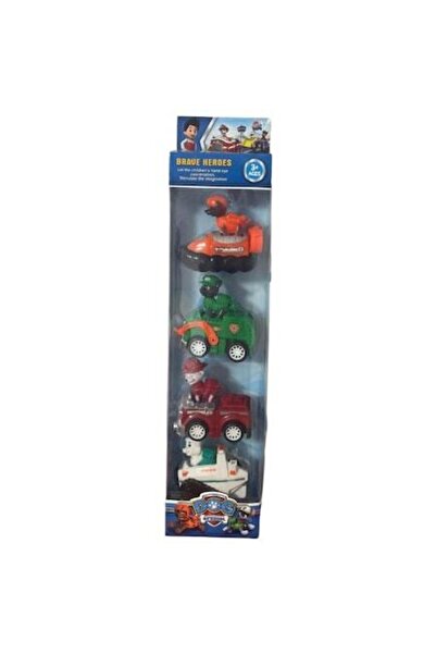 PAW PATROL Set of 4 Figurines and Cars