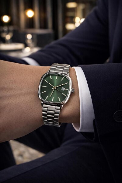 LOOQ Steel Cord Men's Wristwatch with Calendar